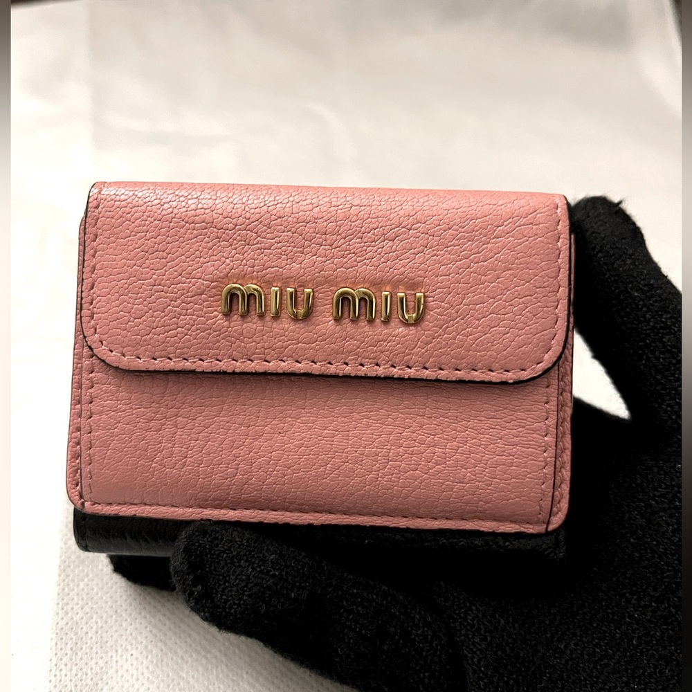Authentic Miu Miu compact wallet